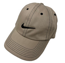NEW Nike 2014 Adult Contrast Stitch Golf/Pickleball Hat-Khaki/Black 401841-235