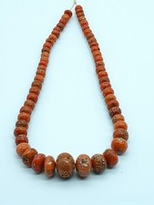 Perline a forma di Rondell lucidate in corallo arancione 18 pollici Stock Ita...