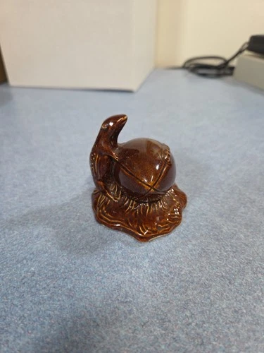 VINTAGE RED WING POTTERY 1939 MINNESOTA GOLDEN GOPHER ON FOOTBALL