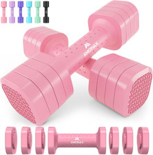 Haltères Réglables 4 En 1, Kit De Poids 1Kg À 2.5Kg, Alteres Musculation Femme E