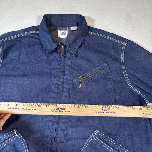 Vintage 60s-70s Lee 91-B Denim Jean Jacket Size 40 Talon Sanforized USA Jelt Med - Picture 19 of 20