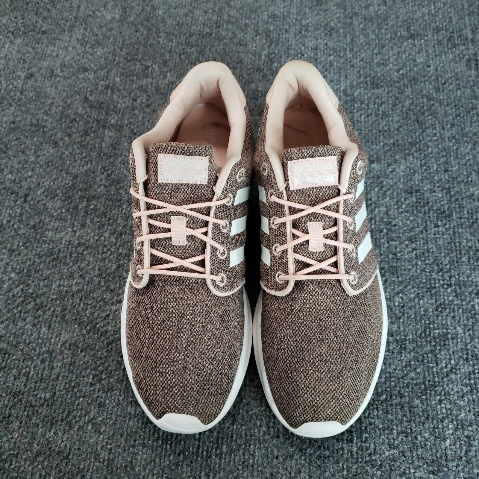 Adidas Neo Cloudfoam QT Racer Shoes Womens 11 Brown Pink Running Sneakers AH2546 thumbnail 5