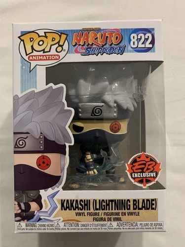Naruto Shippuden Funko Pop 822 - Kakashi Lightning Blade EB Games Exclusive RARE