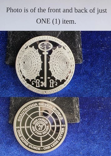 Portals Of Existence Chautauqua Silver Works 1 Troy Oz .999 Fine Silver Round