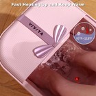 VIVIYA COLLAPSIBLE FOOT BATH SPA WITH HEAT AND MASSAGE ROLLERS - PINK — photo 3
