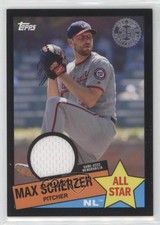 2020 Topps 1985 Baseball All-Stars Relics Black /199 Max Scherzer #85ASR-MS fm0