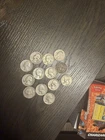 Mixed Washington Quarter Lot 1939 1964 Silver Quarters Vintage US Coins