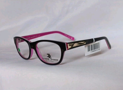 Jackson Rogers ''I Am What I Am'' JR12 Eyeglass Frames Black/Purple NEW