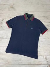 Vivienne Westwood Polo Shirt Logo Orb Men Size XL Blue