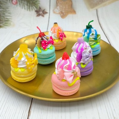 XCSJ 6 Stück Realistische Künstliche Macaron Deko Macarons Bunt Für Zuhause, ...