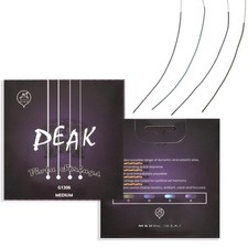PEAK Viola Strings 15.5" - Synthetic Core Pure Silver Ball-End