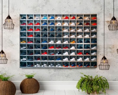 Colorful Sneaker Canvas Print, Art for Sneakerheads, Large Trendy Home Art Decor