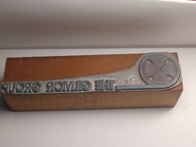 Galmor Group or Calmor Group Vintage Printing Letterpress Printers Block