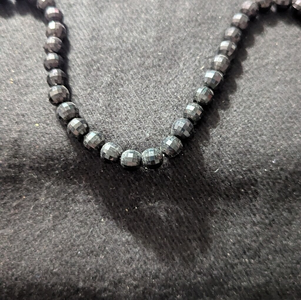 Black Beaded Multi Strand Layered Statement Neckl… - image 5