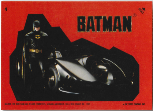 1989 Topps Batman Movie Stickers - You Pick - Picture 4 of 41