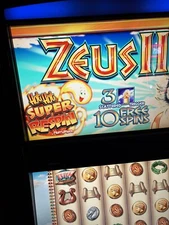 WMS BB2 ZEUS 2 SLOT MACHINE GAME CARD ONLY TESTED HOT HOT RESPIN ZUES II FUN