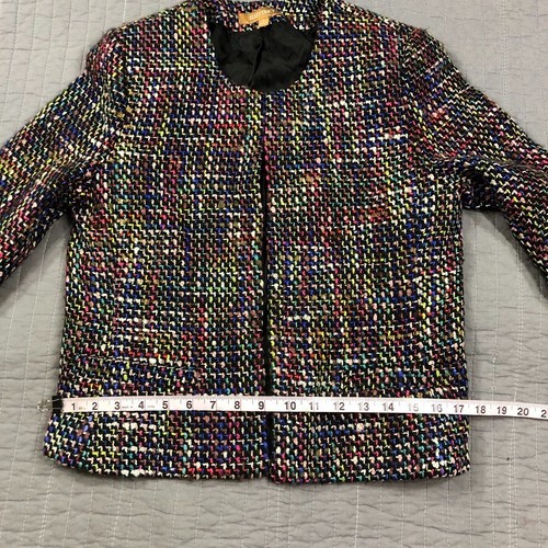 Giacca Ellen Tracy donna 8 blazer colorato tweed testurizzato carriera ufficio - Foto 7 di 23