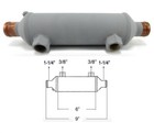 NEW Seakamp 26134 Marine Transmission Oil Cooler 2 x 6 x 1-1/4" x 3/8" 9" OAL