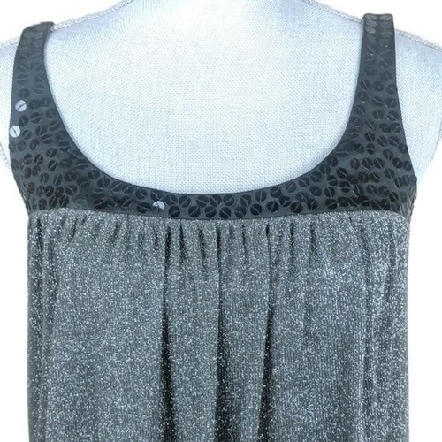 Max And Cleo Dress Womens S Black Silver Slip On Shift Pockets Date Night Out - Picture 2 of 6