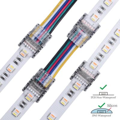 LED Verbinder Strip zu Strip / Streifen an Kabel 2 4 5 6 Pin 10mm 12mm breit