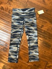 Lululemon Blue & Gray Camo Cropped Capri Athletic Pants, Size 4
