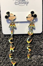 Disney Parks Mickey Mouse Dangle Pierced Earrings
