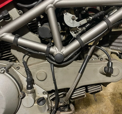 Tubing/Throttle/Clutch Cables/Wires Fixing Tension Strap Tie Up Rubber Bandage - Picture 12 of 12
