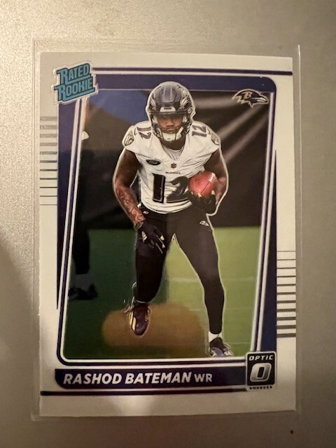 2021 Donruss Optic - Rashod Bateman ( Baltimore Ravens ) Rated Rookie #210