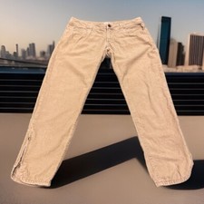 OP Ocean Pacific Corduroy Pants Womens 9 Beige Low Rise Hippie Retro Surf Skate