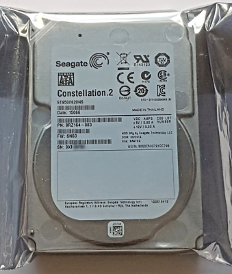 HDD Seagate Constellation.2 500GB SATA III 7200 RPM 2.5 Pollici – Nuovo