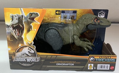 Jurassic World Dino Trackers Wild Roar ORKORAPTOR Dinosaur Figure 2022 NEW Rare