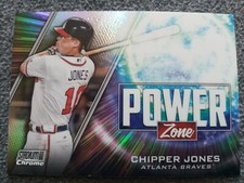 2020 TOPPS STADIUM CLUB CHROME CHIPPER JONES POWER ZONE INSERT#PZ-6