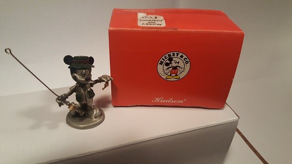 Hudson Pewter # 5545 Mickey the Fisherman (Disney) MIB | eBay