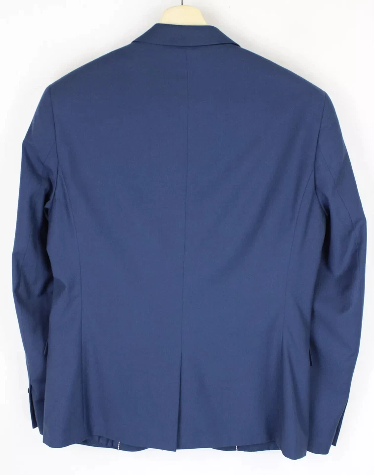 Antony Morato Gold Slim Fit Blazer Men M Formal Lined Blue 2 Buttons - Image 2 of 4