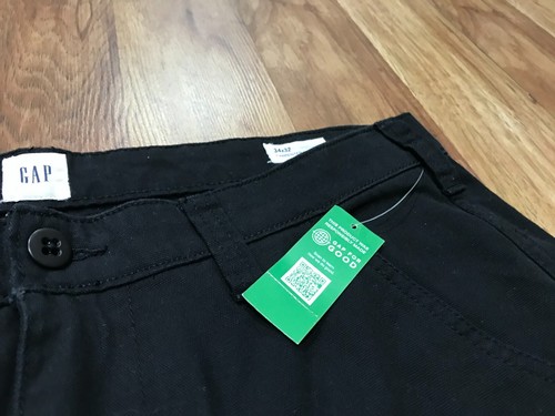 MENS 34 x 32 - NEW Gap Straight Carpenter Double Knee Pants Canvas Black - Picture 5 of 14