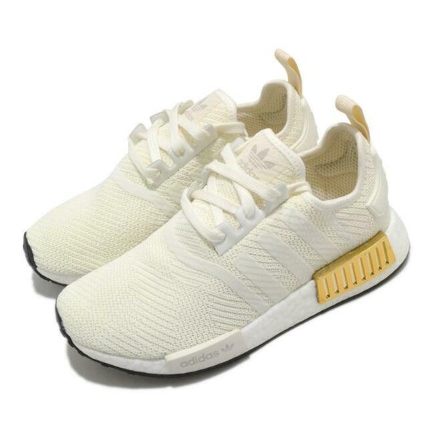 Size 6.5 - adidas NMD R1 Off White Gold 