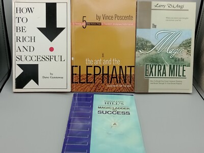 Self Development Book Bundle x 4 Napoleon Hill's Magic Ladder to Success, ant an