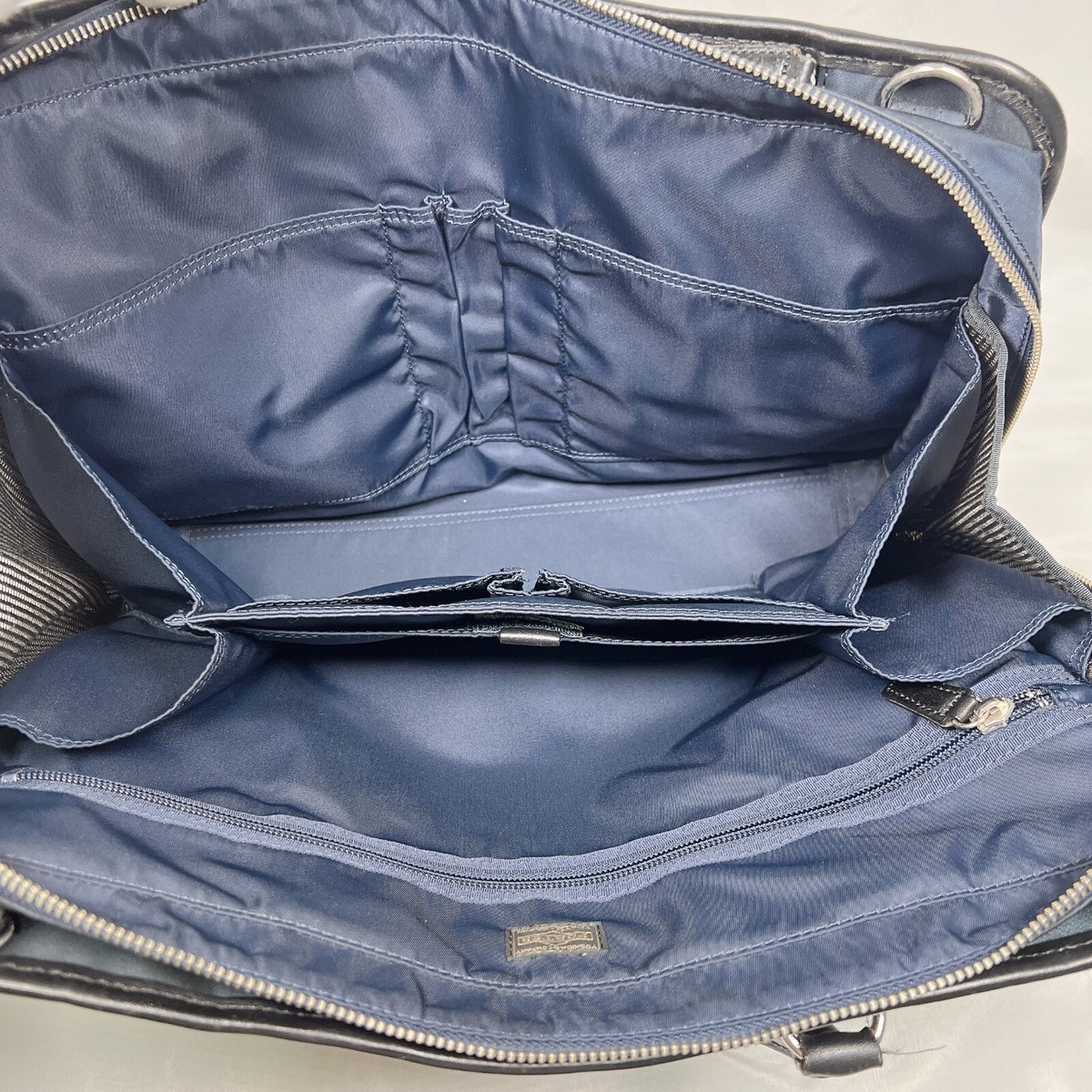 PORTER GLOW 2WAY BRIEFCASE Business Bag Navy Nylon | eBay