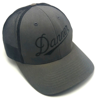 DANNER BOOTS hat gray black adjustable snapback cap