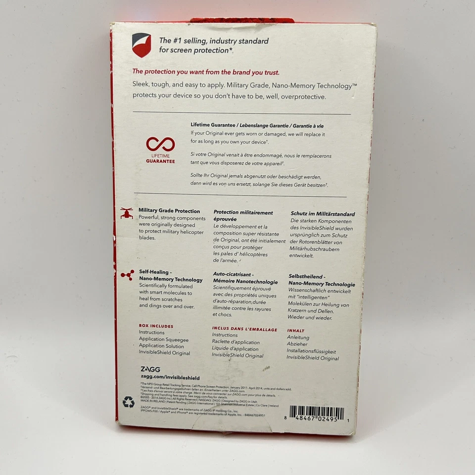 Zagg Screen Protector for iPhone 6 Plus Seal Healing Military Grade Foto 3 de 4