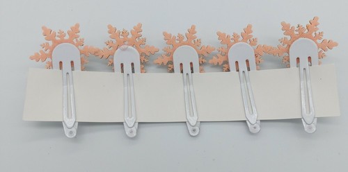 SNOWFLAKE hair clip 5pc - Picture 4 of 4