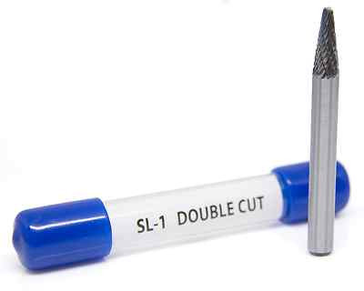 SL-1 Taper Shape Radius End - Premium Double Cut Tungsten Carbide Burr