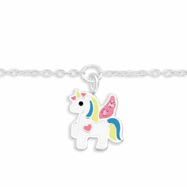 Armkette Mit Einhorn AnhäNger 925 Silber - Kinder Damen MäDchen Schmuck-image