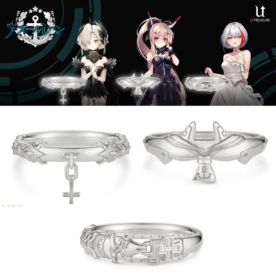 Azur Lane Motif Ring with Acrylic Stand Silver 925 Sheffield