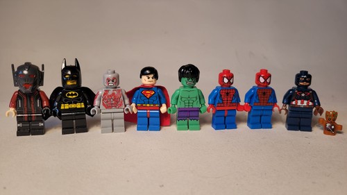 Lot De 8 Figurines Super-héros DC Justice League - Flash, Green Arrow, Batman, Etc., Occasion Comme Neuves