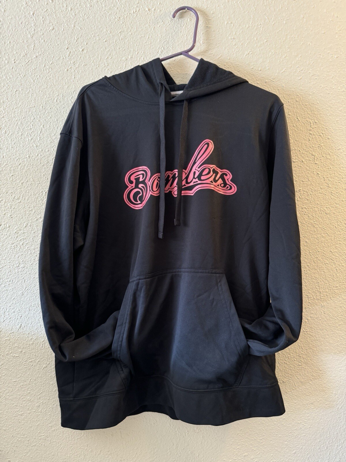 Hoodie Men's L Fleece Sweatshirt Black-image