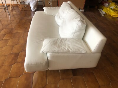 Divano Bianco Usato DIVANO BIANCO IN PELLE USATO