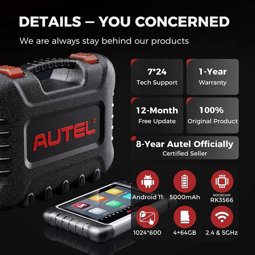 2023 Autel MaxiCOM MK808S Bidirectional Car Diagnostic Scanner Tool Key Coding image 9