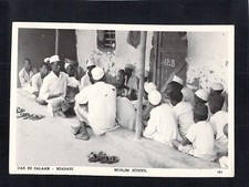 I4446 Tanzania Dar Es Salaam Muslim School Pegas RPPC vintage postcard