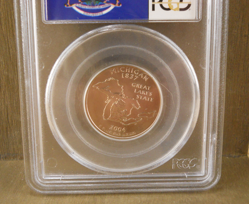 PCGS MS66 2004-D Michigan State Quarter Uncirculated - Picture 3 of 3